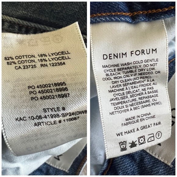 ARITZIA DENIM FORUM 90’s Millie Hi-Rise Cargo Jeans Women's Size 27 - Picture 12 of 15